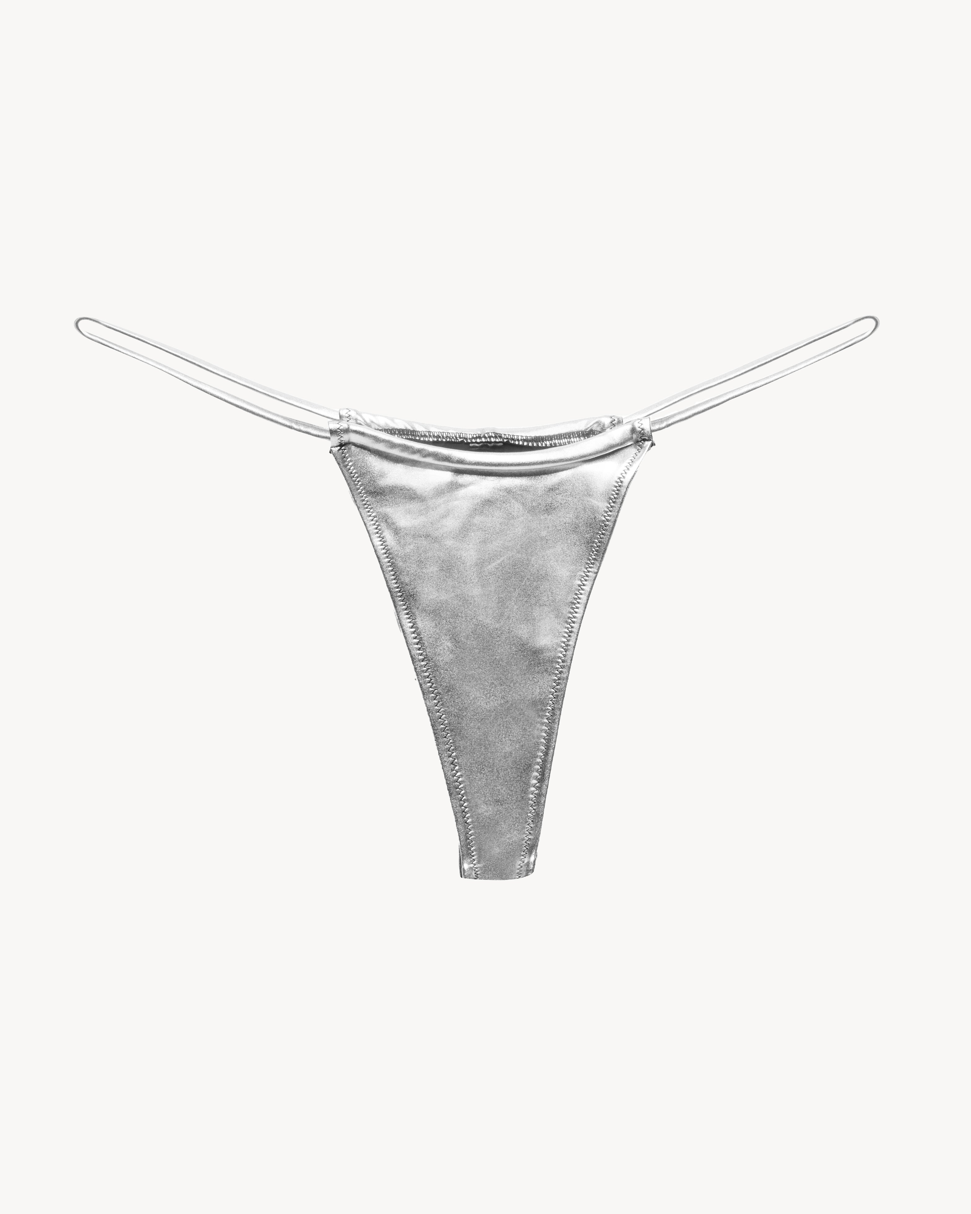 Micro Bikini Bottoms Chrome