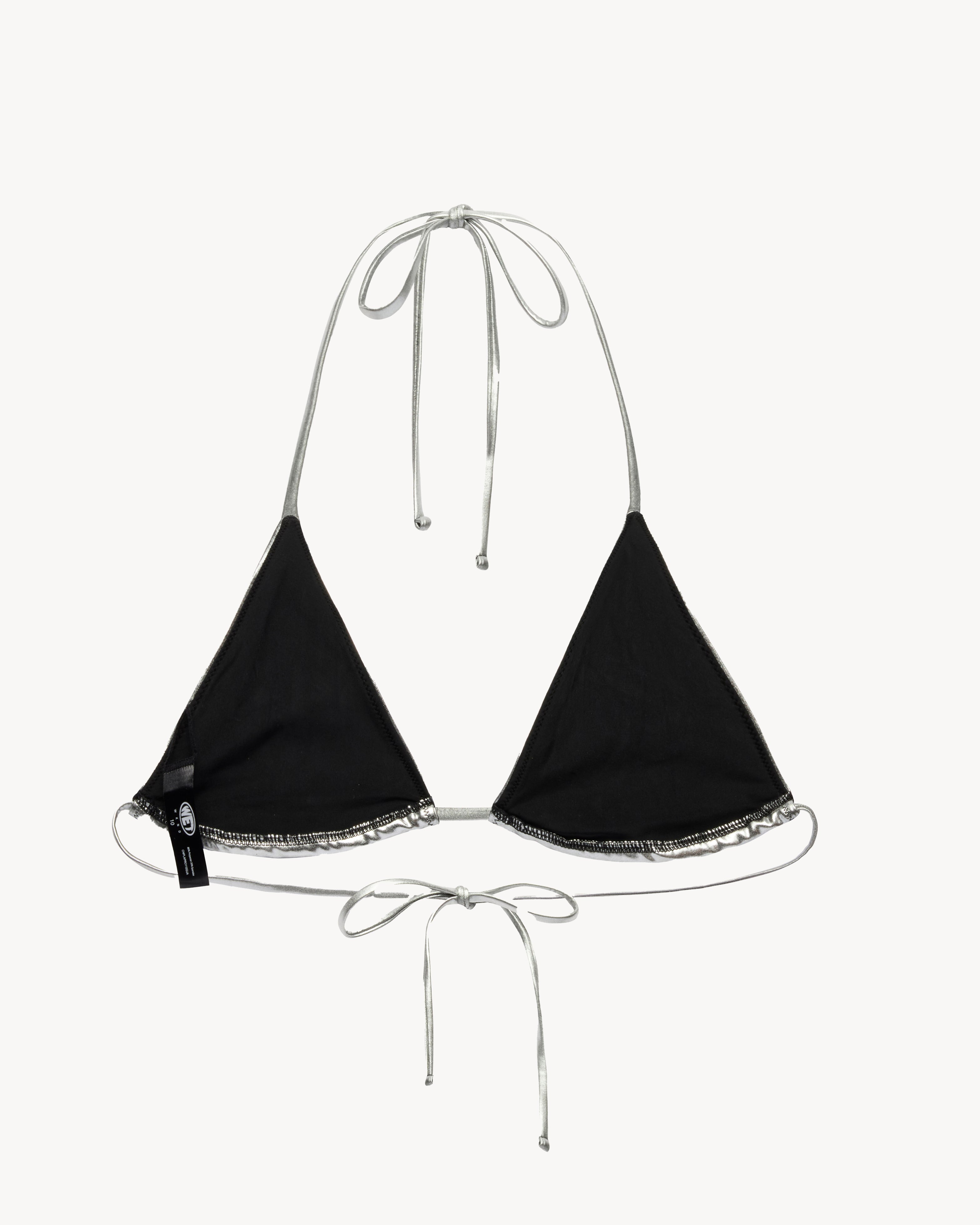 Micro Bikini Top Chrome