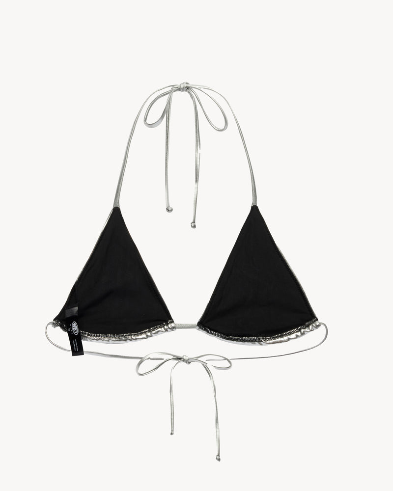 Micro Bikini Top Chrome