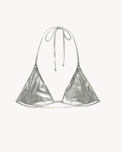 Micro Bikini Top Chrome