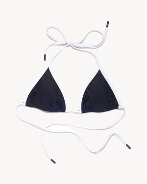 Triangle Bikini Top- Salt & Pepper