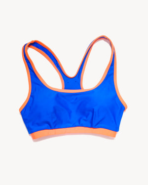 Sporty Top- Cobalt & Coral