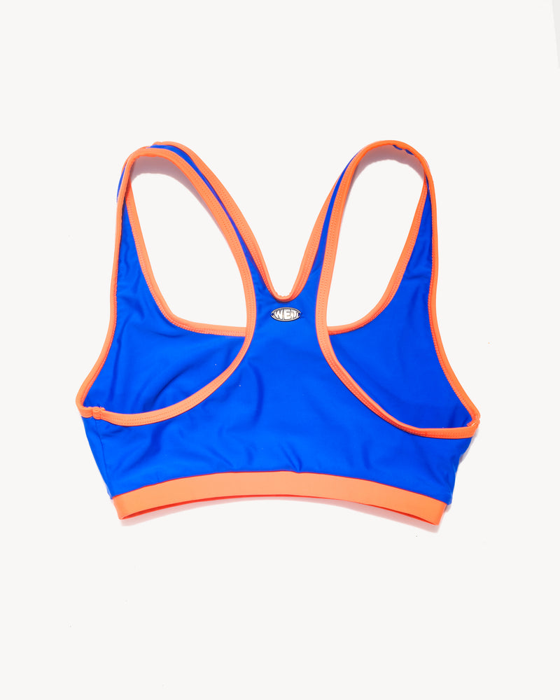 Sporty Top- Cobalt & Coral